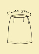 No.76 Simple Skirt Pattern N76シンプルスカート 型紙