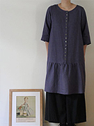 No.86 Low-waist dress with front buttons