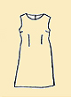 No.88 Simple One Piece Dress シンプルワンピース型紙+ 3L 4L