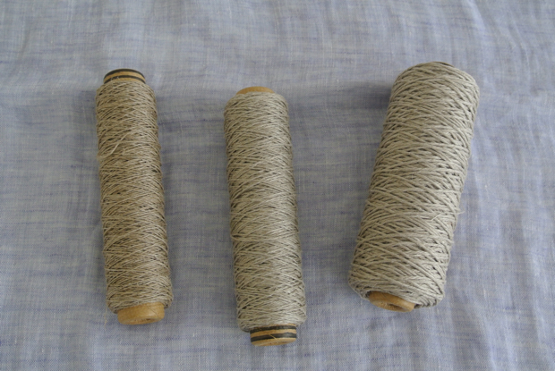 Linen Thread ・Linen Yarns オフ白、生成リネン糸