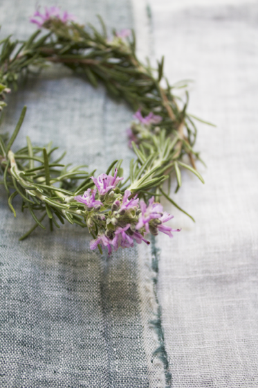 Photo LINNET Linen Double Gause WW rosemary