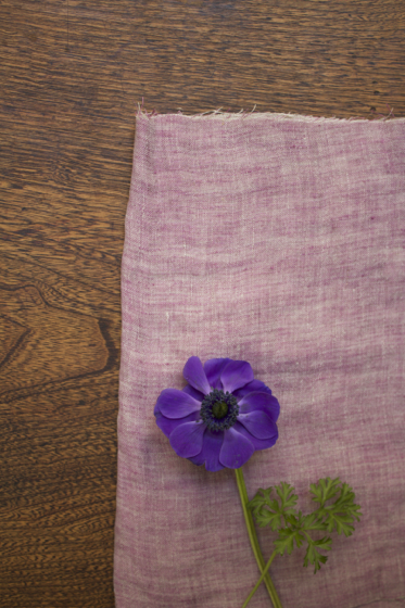 Photo LINNET Linen Double Gause Anemone