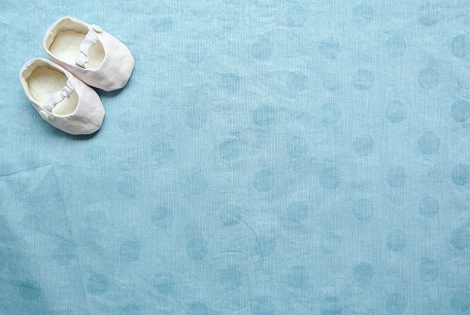 JCダンガリー水玉 ブルー