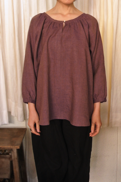 No.107 Raglan sleeves blouse photo front body