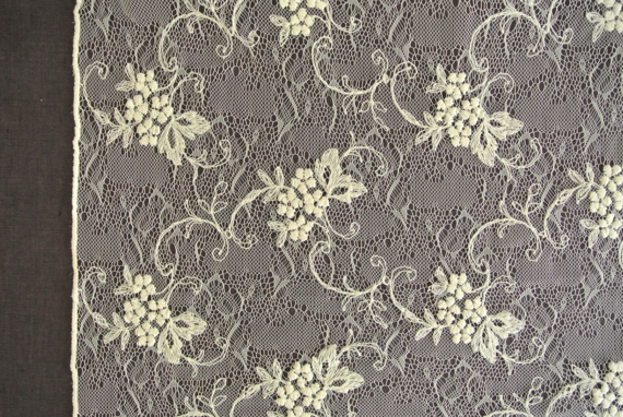lace レース/フランス刺繍ファブリック レース
