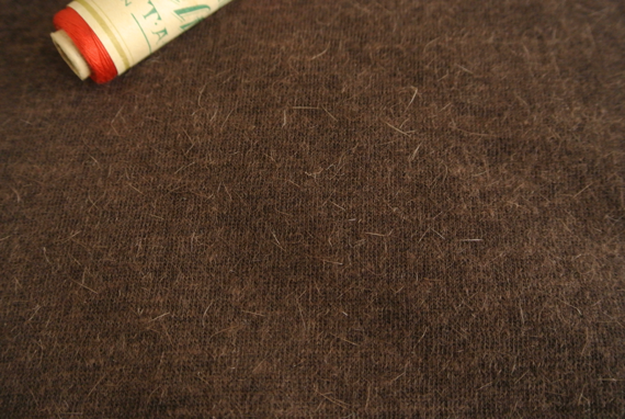 IWウールアンゴラニット1608　茶