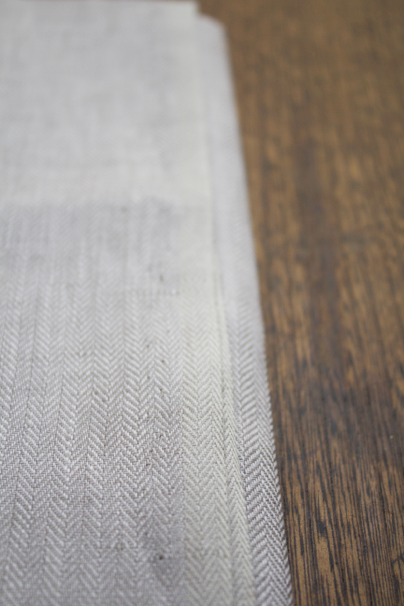 LINNET Linen herringbone