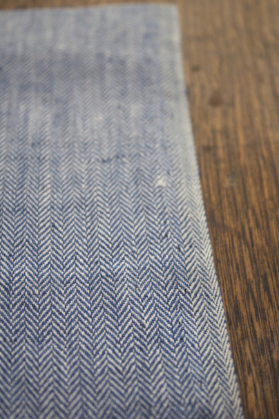 LINNET Linen herringbone