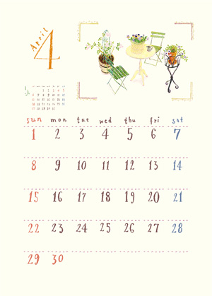 Calendar2018_4月