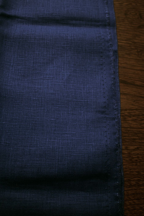 リネンドナ　ネイビーlinen100%