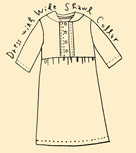 No.127 Dress with Wide Shawl Collar pattern