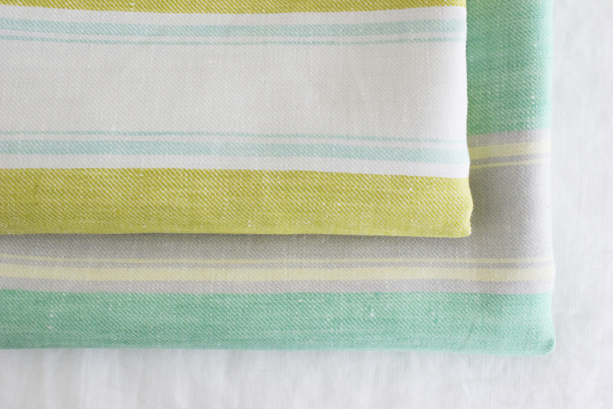 新品 シンプルライフ 日本製生地 リネン マルチボーダー 半袖 シャツ M 紫 白 【I47762】 春夏 SIMPLE LIFE ボックスカット コットン QUARTER REPORT｜マルチクロス テーブルクロス⁄ソファカバー⁄ベッド