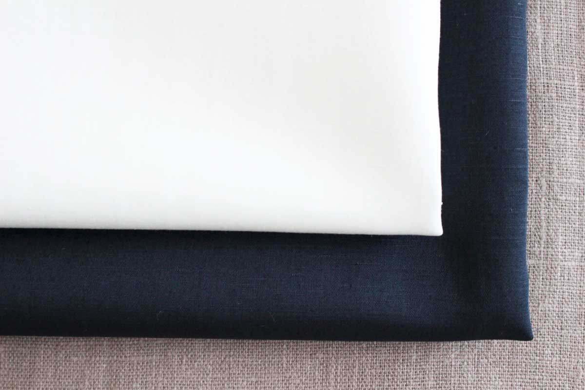 Jclハーフリネンスラブコットン