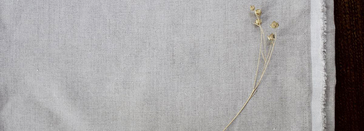 dy475-3★オーガニックリネン100％生地★ネイビー★長4m リネン⁄コットン 先染めピンチェックxオーバーダイ （2025.3カラー追加