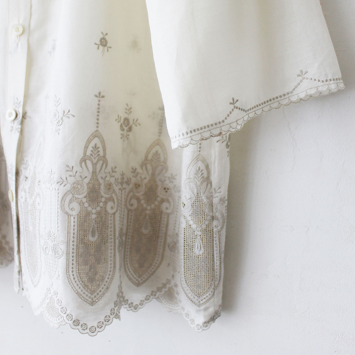 lace レース/フランス刺繍ファブリック レース