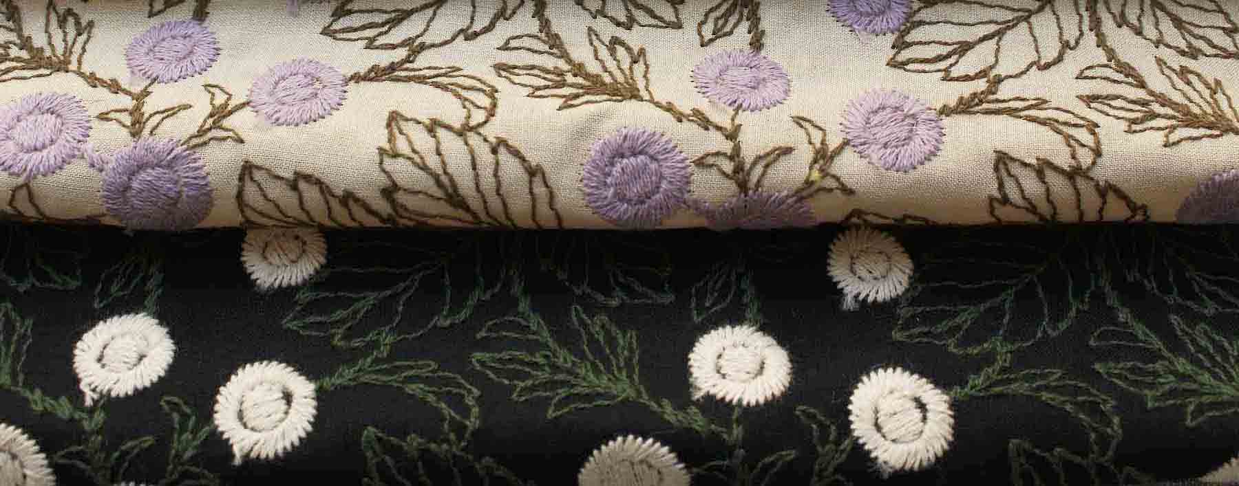 生地一覧】③ 柄・刺繍生地など 居ら