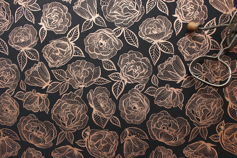 Jpi first light 4フローラルレース メタル<br />ブラックメタル