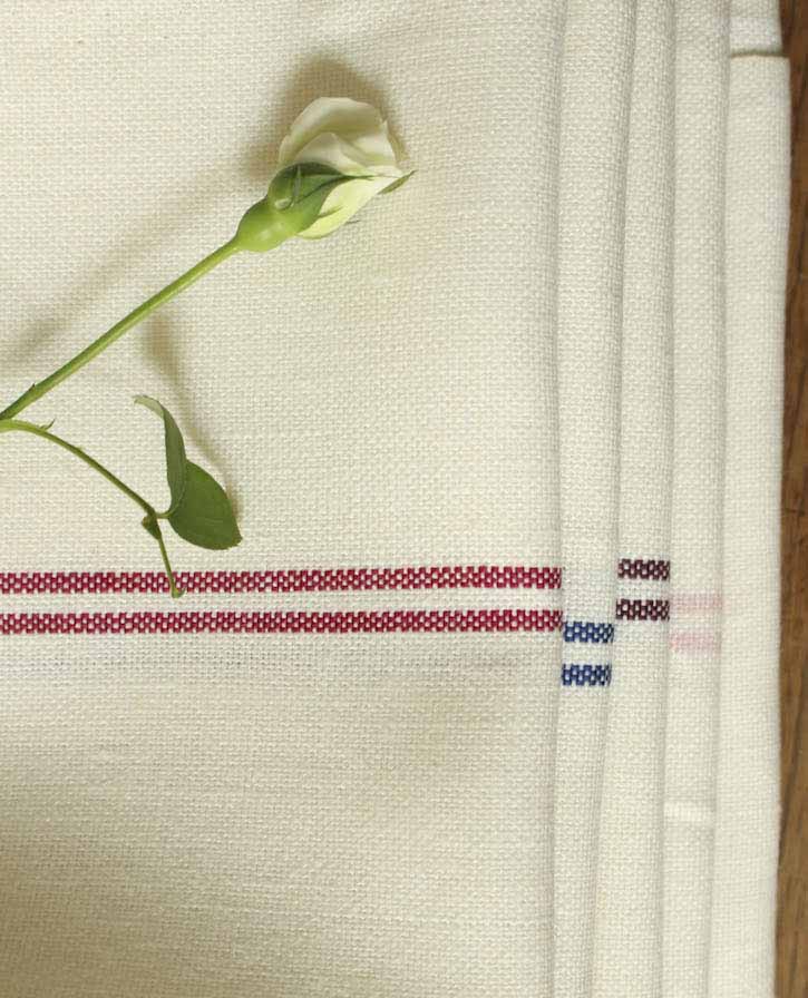 LINNETタオル・クロス No.43白セット