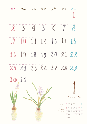 2022Calendar Mayumi Maeda