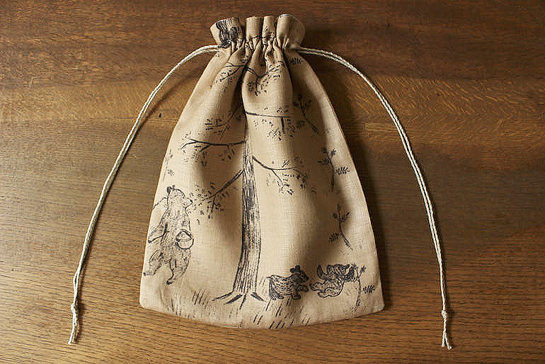 カムチャッカの森２巾着セット<br />ベージュ