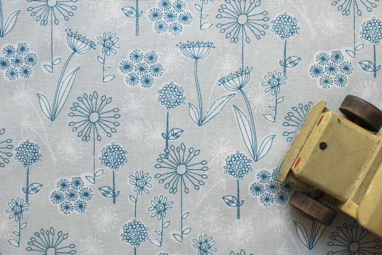 Jp綿麻ワイルドフラワー7<br />グレ-