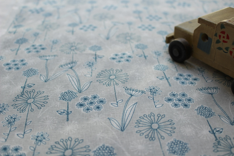 Jp綿麻ワイルドフラワー7<br />グレ-