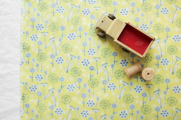 Jp綿麻ワイルドフラワー7<br />イエロ-