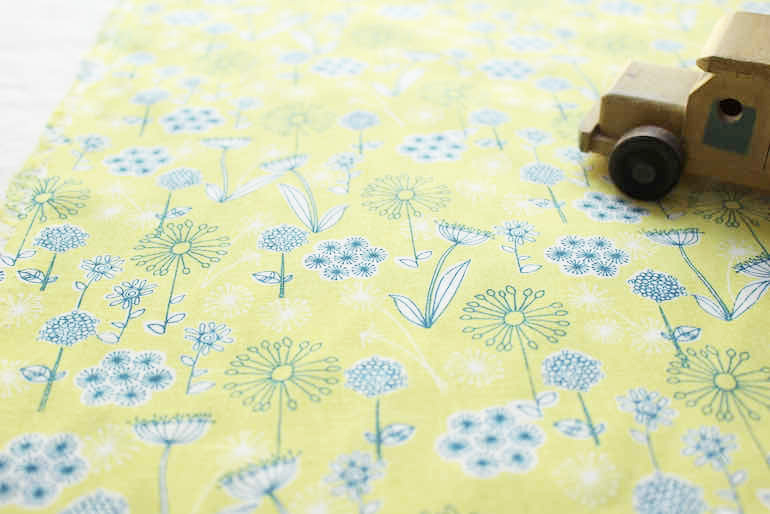 Jp綿麻ワイルドフラワー7<br />イエロ-