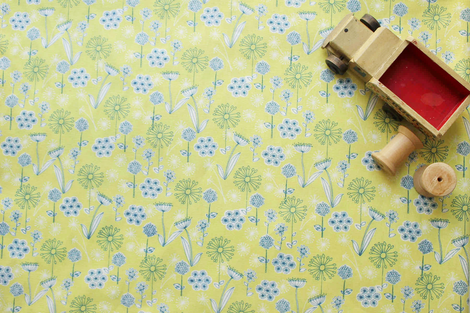 Jp綿麻ワイルドフラワー7<br />イエロ-