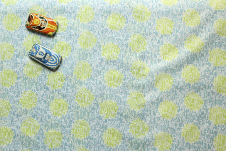 JP森の水玉 60ローン<br />水玉黄緑