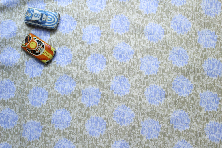 JP森の水玉 60ローン<br />水玉ブル-