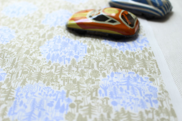 JP森の水玉 60ローン<br />水玉ブル-