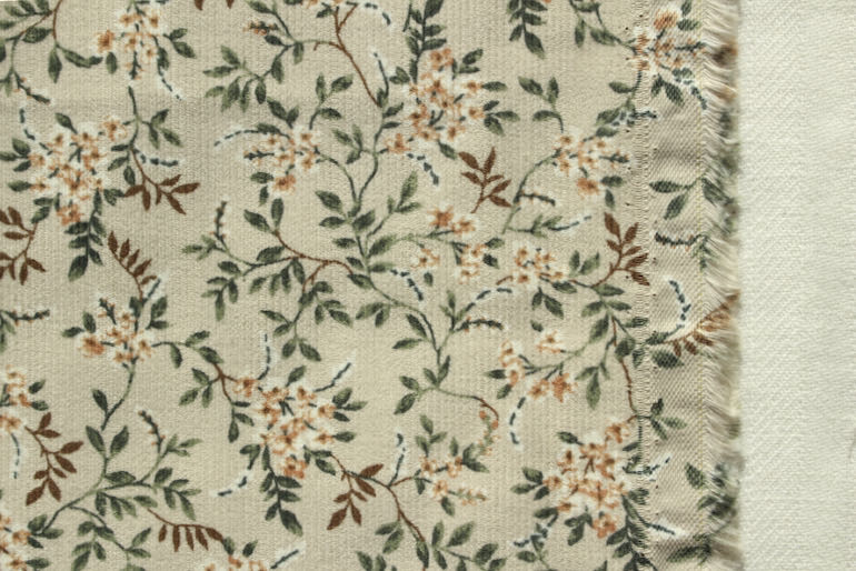 JP小さな花コール天<br />ベ-ジュ