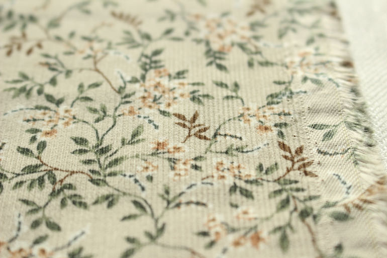 JP小さな花コール天<br />ベ-ジュ