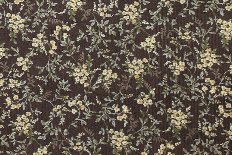 JP小さな花コール天<br />茶色