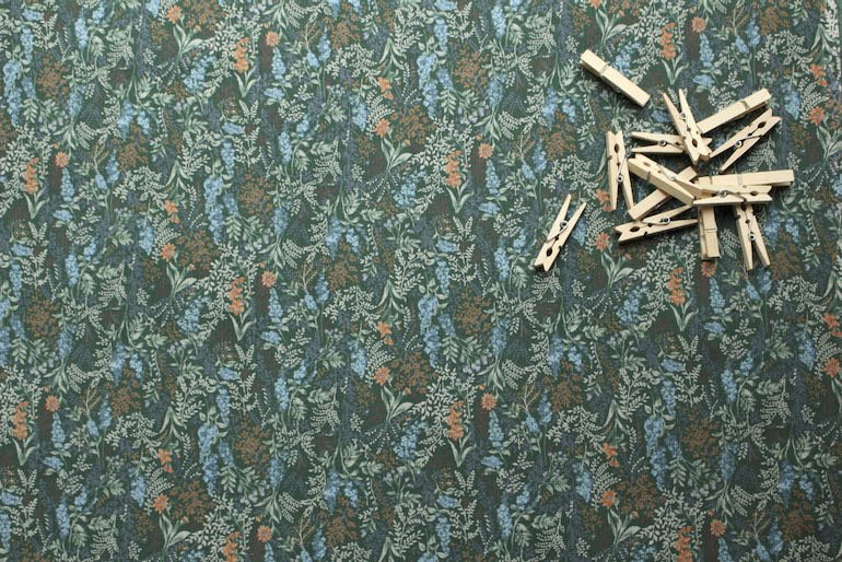 JP小さな葉コール天<br />グリ-ン