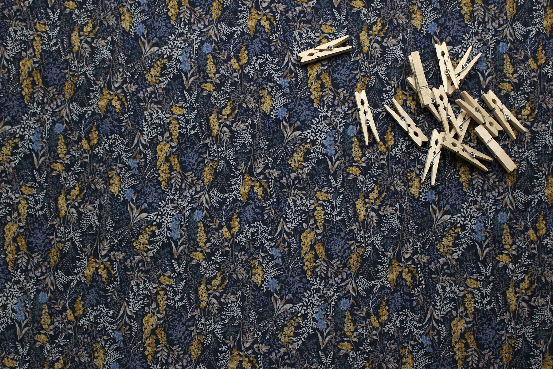 JP小さな葉コール天<br />ネイビ-