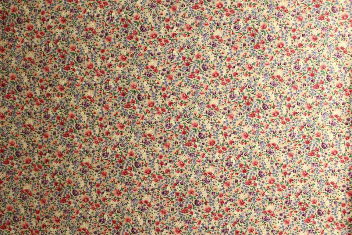 JP小花柄コール天22<br />ベ-ジュ