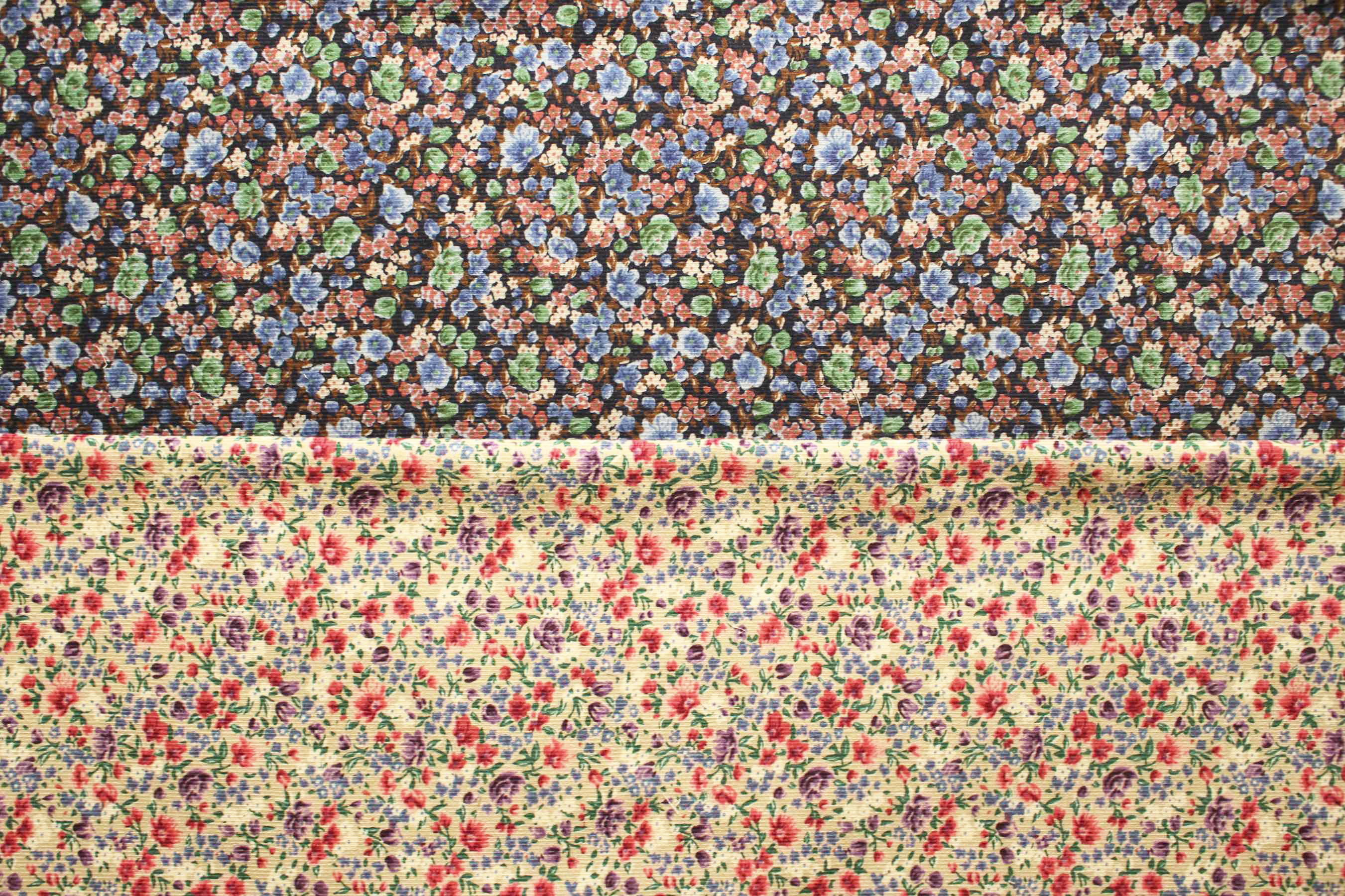 JP小花柄コール天22<br />ベ-ジュ