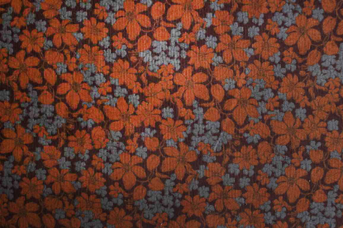 JPシャビーフラワーコール天<br />ブラウン