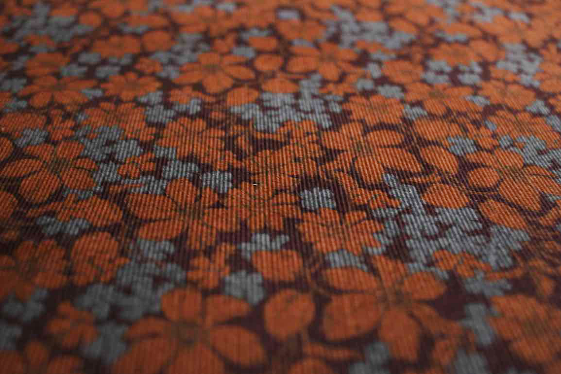 JPシャビーフラワーコール天<br />ブラウン