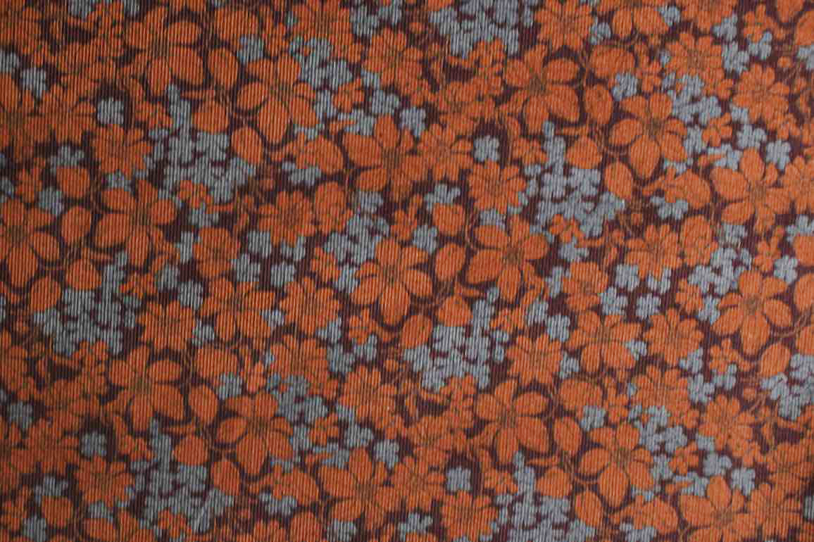 JPシャビーフラワーコール天<br />ブラウン