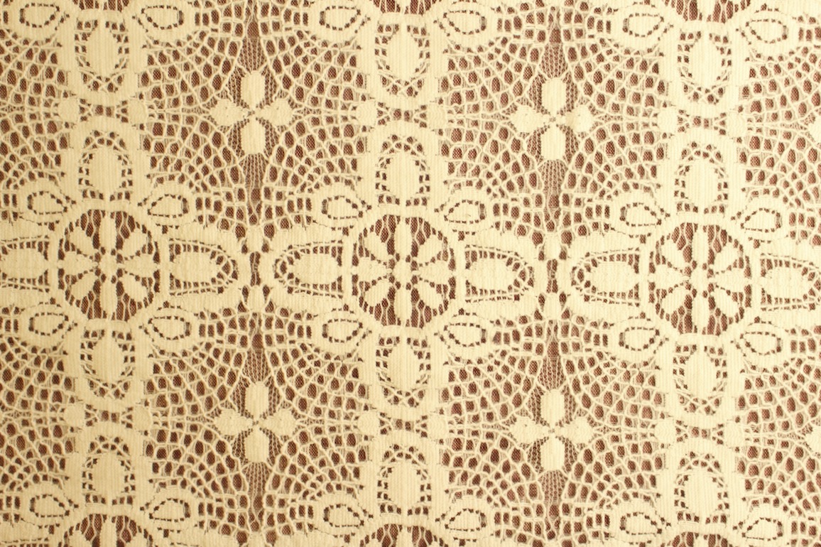 Jc綿混フラワーレース<br />オフホワイト