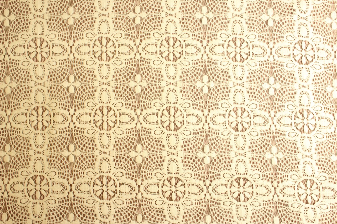 Jc綿混フラワーレース<br />オフホワイト