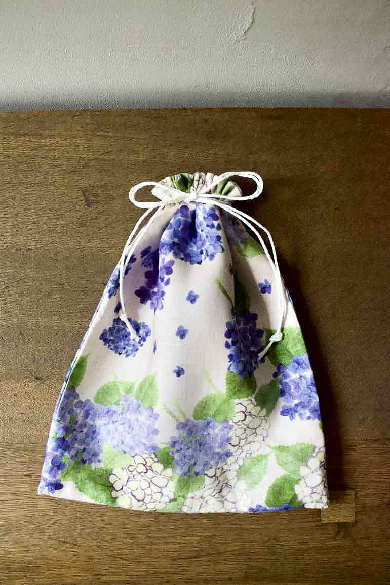 紫陽花巾着セット