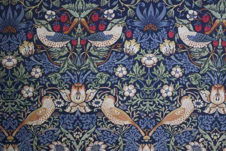 Ji いちごどろぼう　シーチングF　ネイビー赤<br />ネイビ-赤