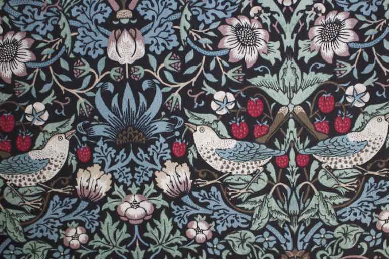 Ji いちごどろぼう　シーチングF<br />黒×緑×赤