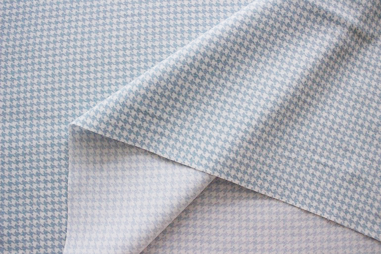 Jpi 青い湖のフランネル　ハウンドツース<br />ホワイトサンド