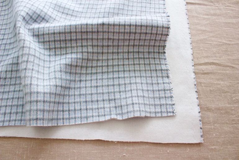 Jwウールビーバースモールチェックダブルフェイス2309<br />水色