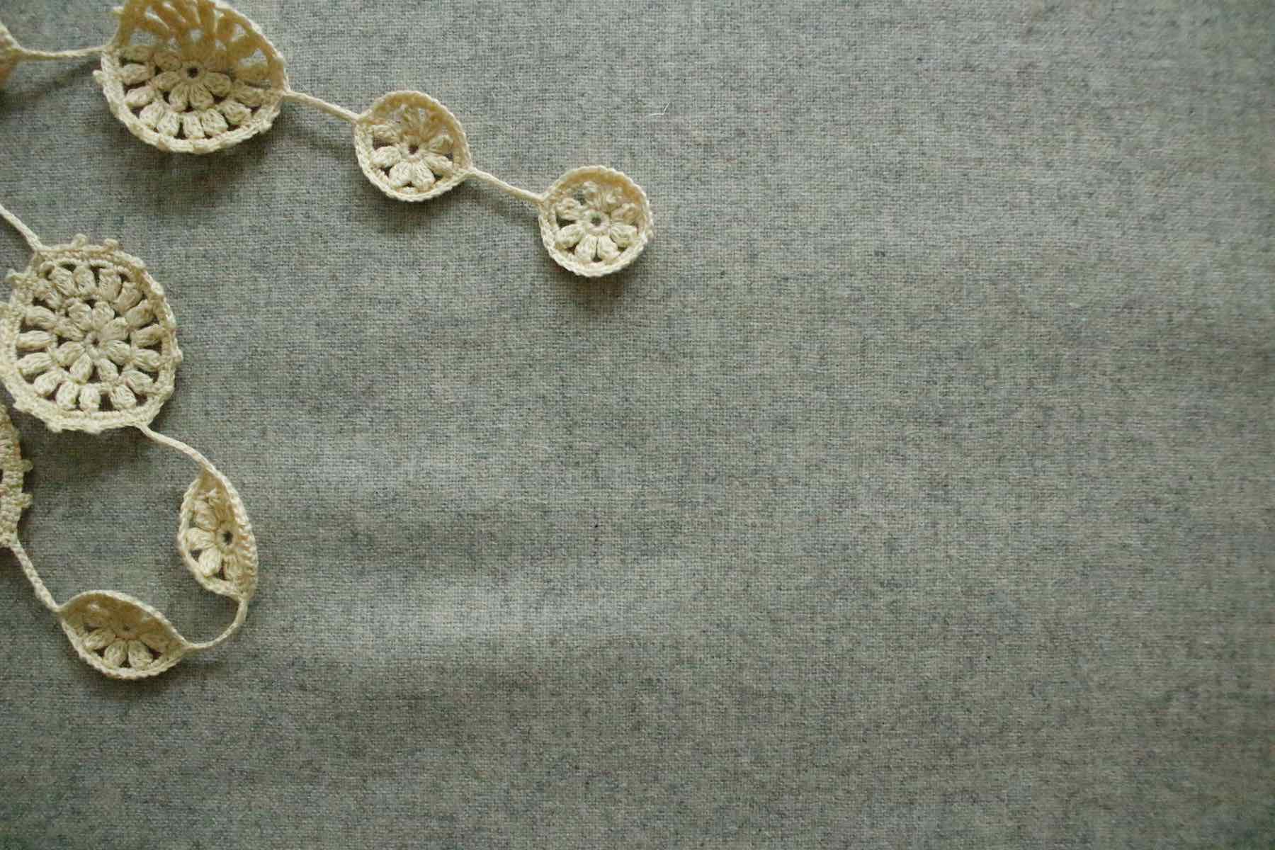 IW ウールツイードコレット <br />シルバ-グレ-